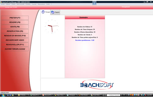 main screen video rental software