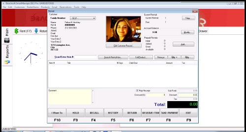 Boachsoft SmartManager is a video rental software [video store software]