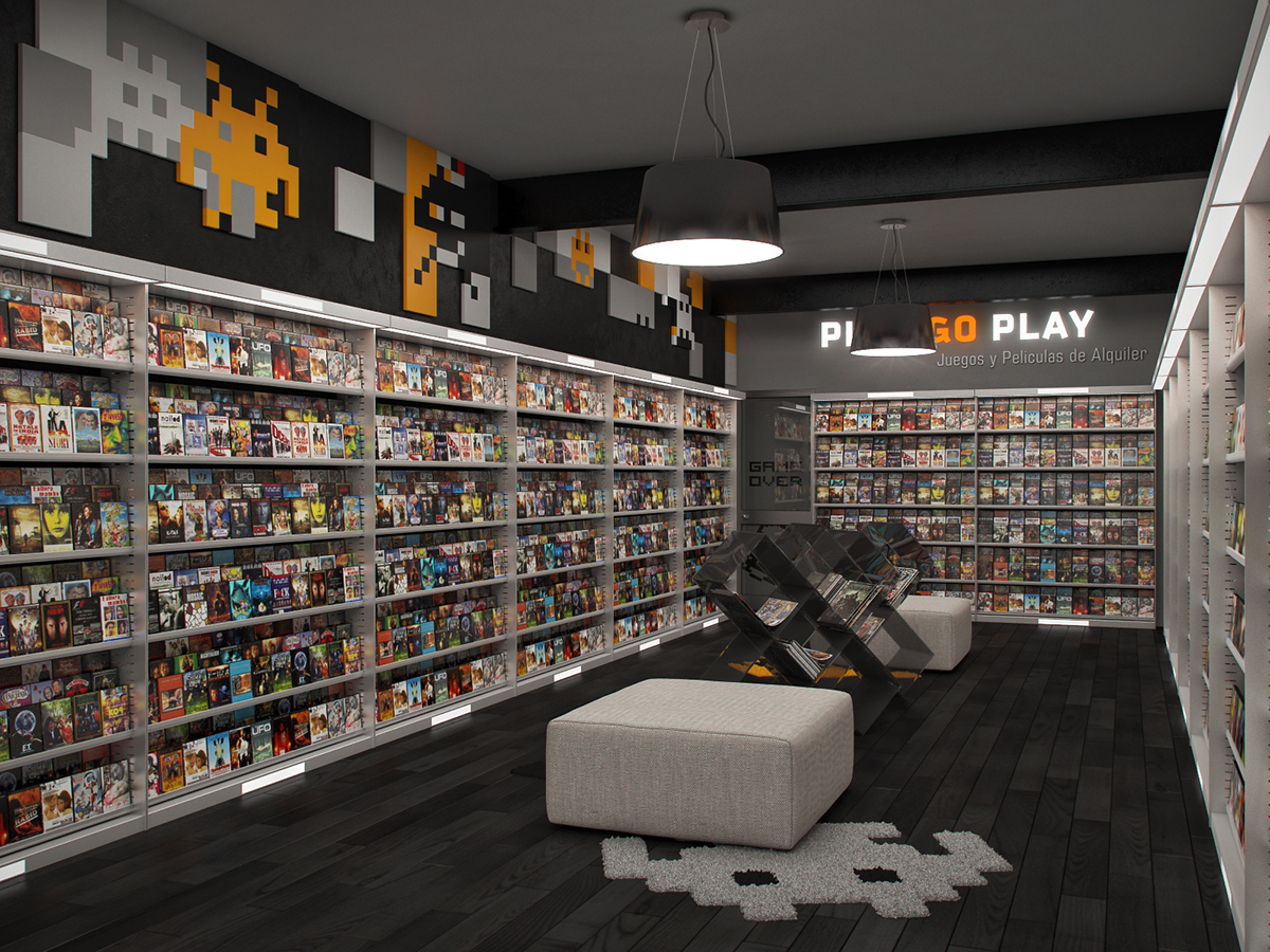 Video game store rental store